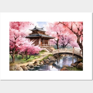 Cherry Blossom Sanctuary Posters and Art